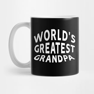 World's Greatest Grandpa Text Mug
